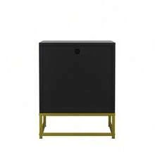 Nightstands - Black+Natural + MDF - View 7