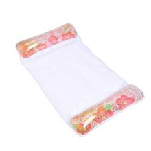 1pc Inflatable Float Bed, Sequin, Mesh Design, Floral Element, Portable & Foldable, Suitable For Beach, Water, Pool, Summer Party, Inflatable Water Float, Inflator Pump Sold Separately - Sequined Flower Floating Bed - View 14