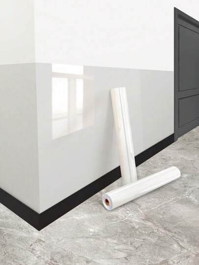 1 Roll Static Cling Wall Sticker Film, Transparent & Non-Damaging, Waterproof & Moisture-Proof, Static Adsorption Wallpaper, Wall Protection Film, Suitable For Wall Protection, Kitchen Splash Guard, Holiday Decoration Stickers, Gifts, Birthday, Graduation