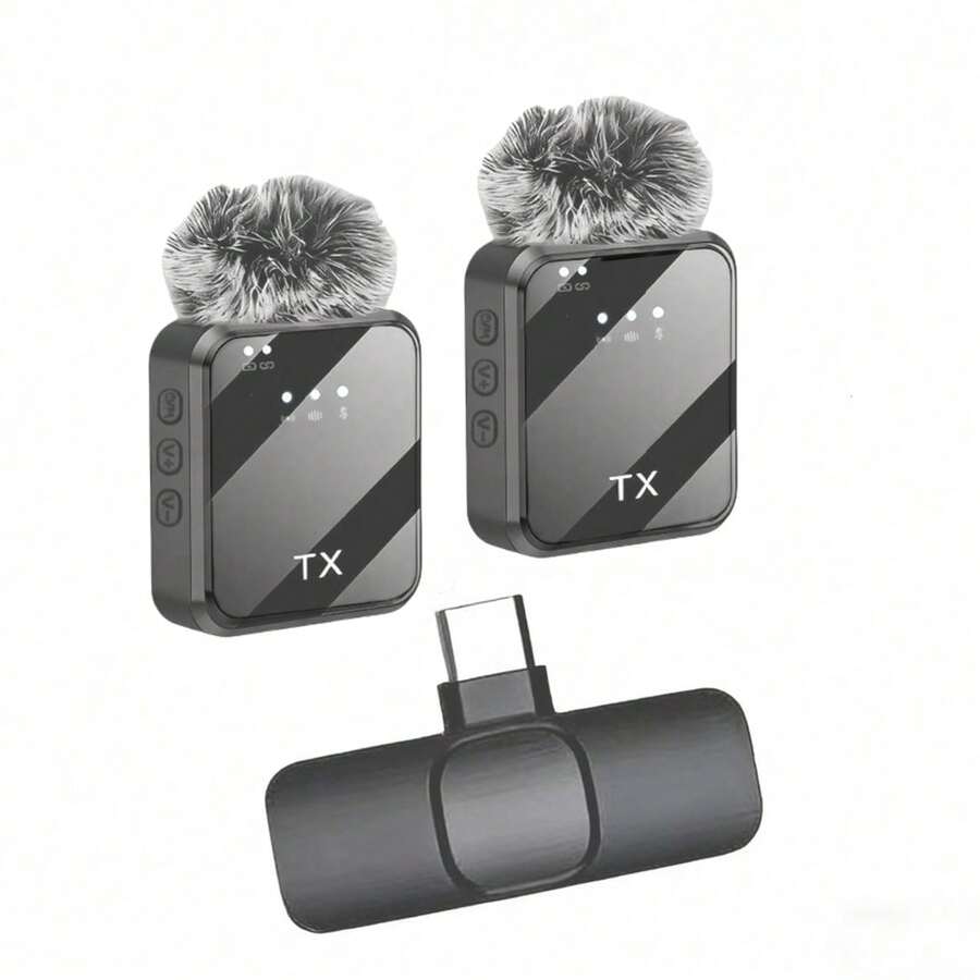 Microphone cài áo không dây chuyên nghiệp, Microphone cài áo không dây 3 trong 1, Microphone cài áo không dây 2 trong 1, Nhiều tùy chọn cổng, Khử tiếng ồn thông minh chuyên nghiệp, Condenser đa hướng, Pin 230mAh, Màng chắn gió, Giao diện USB (Nhiều tùy chọn cổng), Pin lithium sạc lại được, Kết nối 2.4G/3G/4G/5G, Thích hợp cho phát trực tiếp, phỏng vấn, thu âm bài hát, podcast, thuyết trình và vlog. - Nhiều màu - Xem 1