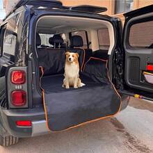 Tapete protetor impermeável para porta-malas de carro, capa universal para assento de carro para animais de estimação, acessório durável, resistente a arranhões e à prova d'água, adequado para carros de luxo, carros familiares, SUVs, picapes e caminhões. - Multicolorido - Ver 4