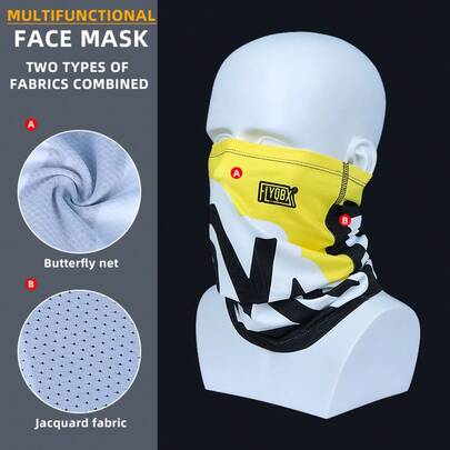 Fabulous Be Xtreme Multi-Functional Face Mask, Fashionable & Cool, Moisture-Wicking, Elastic, Suitable For Cycling, Running, Hiking, Fishing, All Seasons