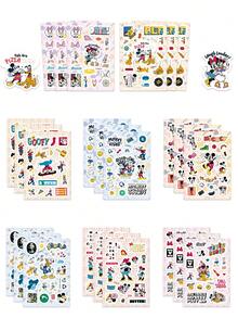 Disney | Bộ 8 tờ sticker hình chuột Mickey và Minnie ngộ nghĩnh, hình nhân vật hoạt hình dễ thương dành cho người lớn, dán lên bình nước, điện thoại, laptop, ván trượt, sổ lưu niệm, nhật ký, album, sổ kế hoạch, xe hơi, tranh graffiti sáng tạo, hành lý, đồ dùng học tập, quà tặng khen thưởng, quà Giáng sinh, sinh nhật, trang trí tiệc. - 1 Set - Xem 5