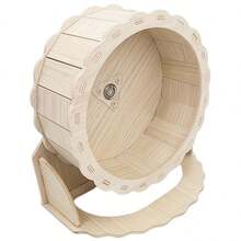 Hamster Silent Running Wheel, Wooden Exercise Wheel, Quiet Activity Wheel, Pet Toy, Suitable For Hamsters, Gerbils And Small Animals - Multicolor - View 8