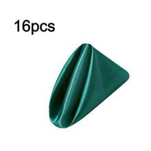 16 Pcs Napkins Cloth 43*43cm/17*17inch Satin Elegant Durable Washable Ideal For Weddings Receptions Banquets Birthday Parties Cocktail Hours Holiday Dinners Christmas New Year Thanksgiving Easter Events Bridal Showers - Multicolor - View 12