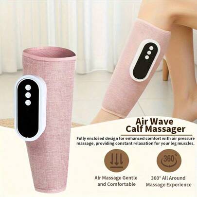 Rechargeable Electric Leg Massager, Air Compression Leg Massager With Heating, Wireless Portable Muscle Relaxation Full Automatic Air Pressure Kneading Massager, Suitable As Christmas Gift For Mom, Dad