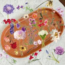 50张透明复古花卉美学贴纸，防水贴纸，适用于笔记本电脑、滑板、水瓶、笔记本等。剪贴簿用品文具趣味贴纸，Kindle适用。 - c - 查看 2