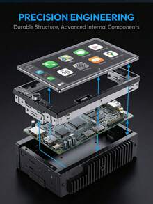 7018B High Definition Car MP5 Player With Capacitive Touch Screen, Supports In-Car Playback And Calling - Touch CarPlay - View 5