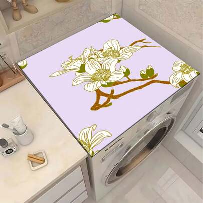 1片装多功能洗衣机垫 - 防刮擦、吸湿，洗衣机和冰箱保护垫，适用于洗衣房、厨房台面、洗碗机 - 易于清洁的表面，适配洗衣机，现代家居装饰设计，防止刮擦和液体泼溅