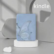 蝴蝶蓝保护套，适用于 7/6.8/6 英寸 Kindle Paperwhite（第 12/11/10/7/6/5 代 - 2024 年款）| Kindle 电子阅读器 Colorsoft Signature Edition 配件，可爱简约保护套，轻薄便携 | 超薄保护套，适合作为礼物送给同事和朋友 - 彩色 - 查看 18