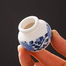 1個手工古風青花瓷陶瓷小花瓶裝飾,水培種植,臥室餐廳裝飾,辦公桌迷你植物花瓶,適合日常使用和送禮 - A - 查看 10