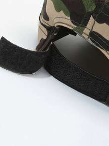 男女通用可调节迷彩报童帽，户外及日常穿着 - 迷彩報童帽 - 查看 4