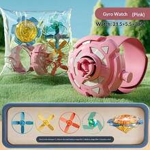 夜光手表发射器、飞盘陀螺手环、竹制蜻蜓UFO玩具、学生奖励礼品 - 彩色 - 查看 3