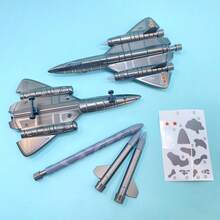 Airplane Model Neutral Pen, Cool Appearance, Smooth Writing, Suitable For Birthday Gifts, Student Signature Pens, 0.5mm Retractable, With Stickers For Decoration, School Supplies, Exquisite Stationery, Applicable For Study And Office - Airplane Model Pen - View 7
