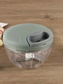 1个手动绞肉机/压蒜器/旋转式蒜蓉器/蔬菜洋葱切碎器/厨房烹饪配件 - 彩色 - 查看 9