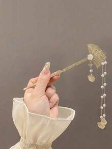 Bộ 5 phụ kiện tóc hợp kim, kẹp tóc hoa anh đào thanh lịch cho Hanfu, kẹp tóc tua rua, phụ kiện tóc cho sườn xám - Thiết kế cao cấp, tinh tế tối giản, chất liệu hợp kim, dễ sử dụng, quà tặng đẹp, phụ kiện đội đầu, kẹp tóc búi, ghim tạo kiểu tóc. - Nhiều màu - Xem 5