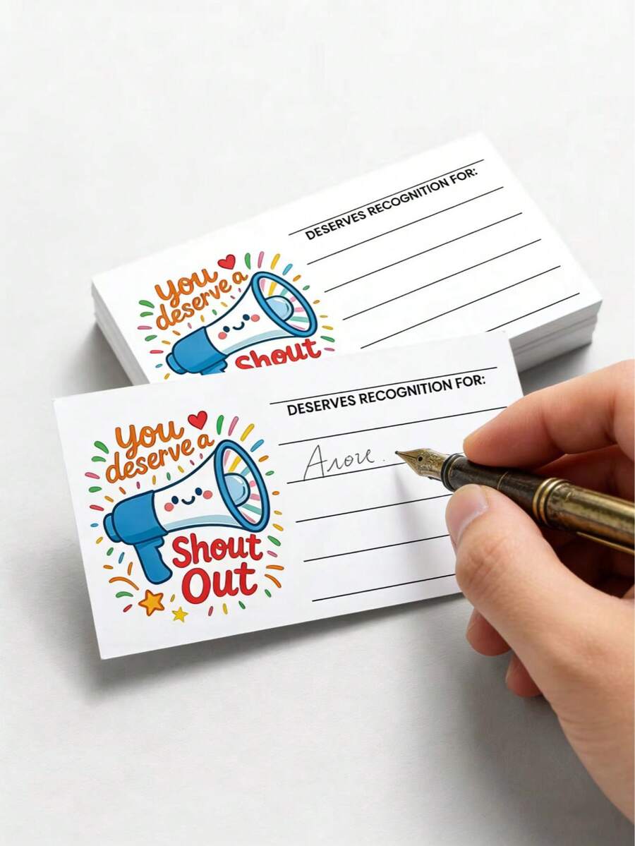 50pcs Motivational Appreciation Cards, Suitable For Teachers, Students And Employees, Thank You And Recognition Cards For Classroom, Office Team Rewards, School Bulletin Boards And Employee Commendation - Loyalty Card - View 1