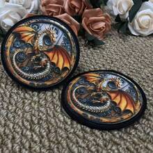 Steampunk Dragon" Mechanical Fantasy Print Patch With Hook And Loop, Suitable For Decorating Clothes, Backpacks, Etc. - Steampunk Dragon - View 2