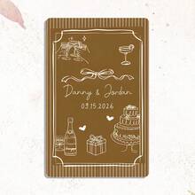 Custom Wedding Playing Cards Blank,Customize Text,32 Styles,Hand-Drawn Deck Of Cards, Playing Card Guest Book, Wedding/Engagement Gift - Multicolor - View 24