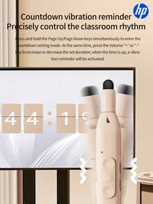 HP USB Hub Wireless Presentation Remote: A PowerPoint Office Presentation Remote With Hyperlink And Volume Control Functions, Battery Level Indicator, Touchscreen Writing Capability, Magnetic Receiver, Compatible With Keynote/PPT PCs/Laptops, And A Convenient Retractable Pointer. - View 7