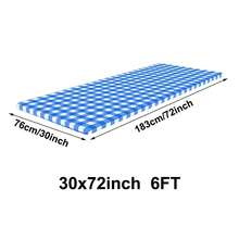 Khăn trải bàn Spandex 30x72 inch (6FT) co giãn, khăn trải bàn dã ngoại hình chữ nhật, có thể giặt được, khăn phủ bàn ngoài trời. - Nhiều màu - Xem 6