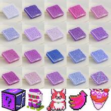 3100 piezas Cuentas de fusión de mini píxeles de 2.6 mm, cuentas de hierro para rompecabezas, alta calidad para manualidades DIY y regalos - Cuentas Perler de 2,6 mm - Ver 4