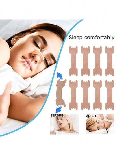 50 miếng dán mũi chống ngáy - Dễ dán, thoải mái và thoáng khí, hỗ trợ giấc ngủ, dùng cho thể thao, mềm mại và linh hoạt, nhẹ và bền, chất liệu thân thiện với da, thiết kế đa năng.