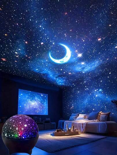 New USB-Powered Starry Sky Lamp With Atomic Bomb, Star And Moon Elements | Atmospheric Lamp Suitable For Party, Living Room, Bedroom, Game Room, Dining Room | Interesting Gift, Holiday Decor