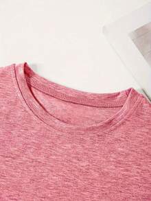 1 Piece Of A Pullover Suitable For Plus-Size Women, Featuring A Banana Pattern, A Casual Outfit Suitable For All Seasons, Shipped From The Local Warehouse, Delivered Quickly, A Versatile Top - 粉色 - 查看 4