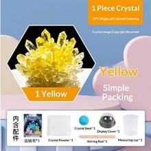 Kit de experimento científico de crecimiento de cristales DIY para estudiantes, interacción familiar divertida, experimento químico, principio de crecimiento de cristales - Multicolor - Ver 9