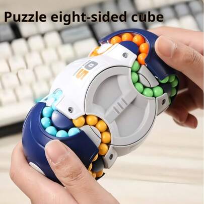 360° Smooth Rotation 8-Sided Octagonal Space Fidget Cube, Educational Brain Teaser Stress Relief Handheld Toy For Kids & Adults, Logical Thinking Training Puzzle Game, Great For Birthday, Christmas, Thanksgiving, New Year Gifts