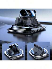 Non-Slip Car Dashboard Phone Holder, ABS & Alloy Universal Navigation Stand, One-Handed Operation For Driving, Fits All Vehicles - A - View 7