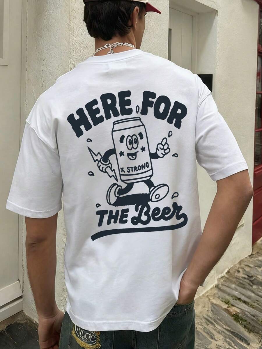 Fashionable Men Short Sleeve T-Shirt | Graphic Design | Essential For Summer | Breathable & Comfortable, Highlight Your Personalized