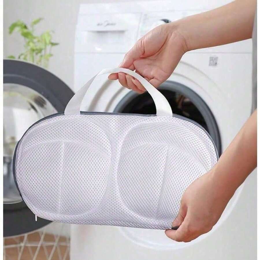Bra Washing Bags, Laundry Bag, Large Bra Wash Guard Bags For Washing Machine, Fits All Cups, Anti-Deformation Bra Wash Bags, Underwear Bags For Washing (Grey, Blue) Small And Portable, Suitable For A Variety Of Scenarios, Home, Travel, Business Trips, Back To School, The Perfect Gift, Bag For School School Accessories School Stuff - 彩色 - 查看 1