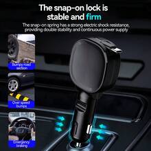 W&O 30W 快速车载充电器，带可伸缩 Type-C 线缆和 USB 接口 - A - 查看 6