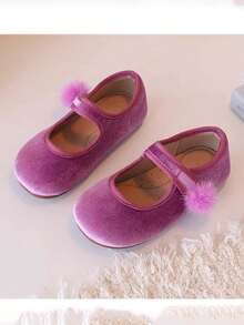 1 Pair Toddler Girls' Cute Princess Leather Shoes, Infant Baby Non-Slip Soft Bottom Walking Shoes, Versatile Closure Mary Jane Shoes For School, Suitable For Spring, Summer, Autumn - Pink - View 5