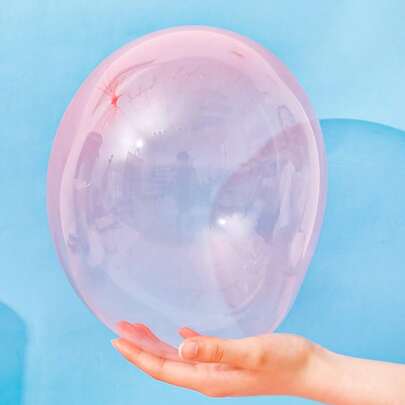 32pcs/Set 2026 New Classic Plastic Bubble Blowing Toys, Elastic Bubble Balloons For Back To School Party, Blow With Straw, Holiday Party Pinata Filler, Random Color (Birthday Gift, Christmas Gift, Halloween Gift, Perfect Gift)