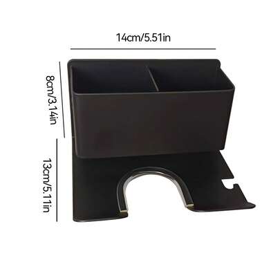 1pc No Drill Hair Dryer Holder, Wall Mounted Aluminum Bathroom Hair Dryer Rack With Storage Basket, Space Saving For Most Hair Dryers