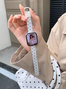 1条时尚简约针织表带，男女通用，兼容42mm、38mm、40mm、41mm、44mm、45mm、46mm、49mm系列Ultra2、Ultra SE2、SE 11、10、9、8、7、6、5、4、3、2、1 - 白色 - 查看 1