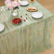 Horaldaily - Mantel de gasa verde con bordado de flores 52 x 70 pulgs rectangular cubierta de mesa de tul para primavera verano dracin de fiesta de jardn para bricolaje boda fiestaDecoración de cuarto, Muebles, Herramientas para hombre, Muebles para cuarto - [AUTOMÓVIL CLUB BRITÁNICO - Ver 2