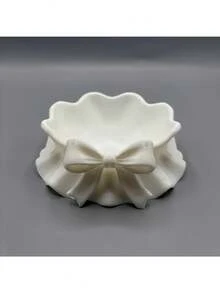 1 khay đựng trang sức in 3D hình nơ xếp ly, khay nhựa màu trắng dùng để trang trí nhà cửa, bàn làm việc, văn phòng, tiệc theo chủ đề, quà tặng Giáng sinh, Lễ Tạ ơn, Ngày lễ tình nhân, Lễ Phục sinh, ngày lễ và sinh nhật. - Nhiều màu - Xem 7