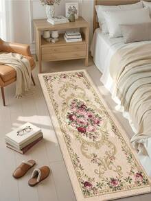 DAJIANG 1 tấm thảm dài họa tiết hoa châu Âu dùng cho nhà bếp, phòng tắm, ngoài trời, trong nhà, hành lang, phòng ngủ, phòng khách, thảm trải sàn nhà bếp có thể giặt được. - Nhiều màu - Xem 4