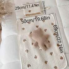 1pc Embroider Bear Diaper Bag Diaper Changing Mat, With Pocket Baby Diaper Pad, With Handle, Both Sides Can Use Baby Mat - Multicolor - View 12