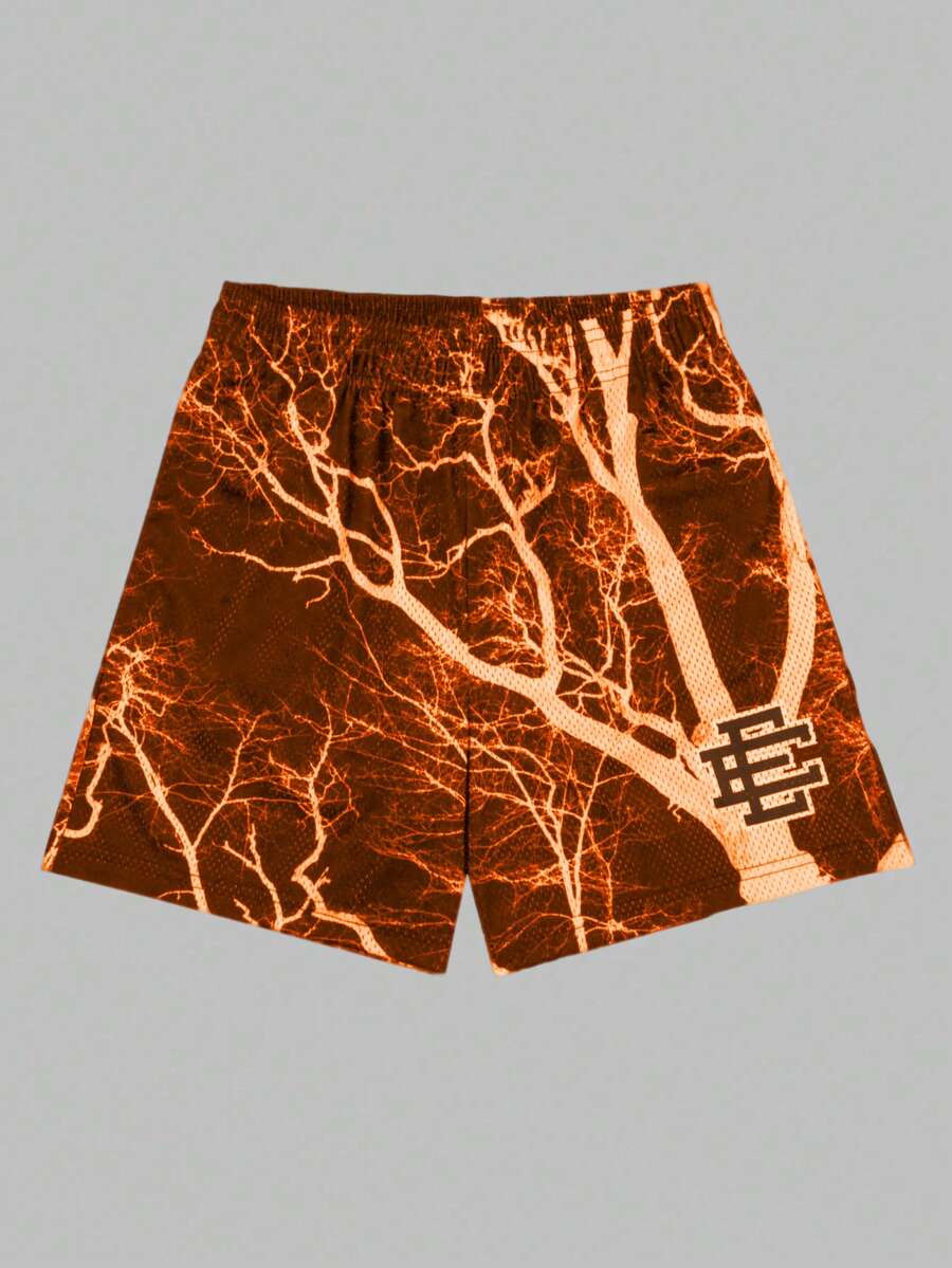 Men's Statement Print Shorts Fashion Designer Patterned Casual Daily Wear Shorts - Nhiều màu - Xem 1