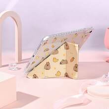 1个带笔槽的多角度磁吸支架保护套，支持自动休眠/唤醒功能，适用于Pro/Air/三星Galaxy A9/S9/S7/S10+/小米Pad 5/6/7等平板电脑。 - 彩色 - 查看 10