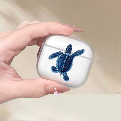 海龟图案耳机保护套，适用于耳机保护套 1/2、新款无线耳机保护套 3/Pro/Pro2，送给男朋友/女朋友的礼物，情人节礼物，节日礼物