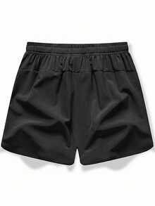 Quần short chạy bộ nhanh khô dành cho nữ, cạp chun co giãn, có túi khóa kéo bên hông, thích hợp cho phòng tập và tập luyện, túi an toàn cho thể thao. - màu đen - Xem 7