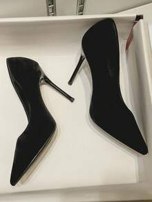 VIP.MRS.KING Women's Solid Color Office/Commute High Heels, Suitable For All Seasons - Black - View 7