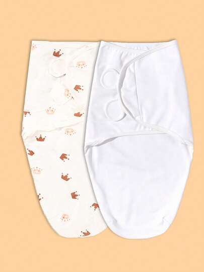 2pcs Swaddle Blankets For 0-3 Months Newborn, Newborn Swaddle Wrap, Delivery Room Blanket, Wearable Baby Blanket, Baby Swaddle Wrap, Easy Change Swaddle Wrap, Wearable Baby Blanket, Infant Swaddle Wrap