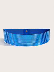 1 件新款复古松紧腰带，百搭连衣裙装饰，优雅弹力 PVC 腰带，夸张节日配饰夏季、秋季、万圣节 - A - 查看 21